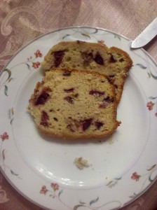 Plum Cardamom Bread slice